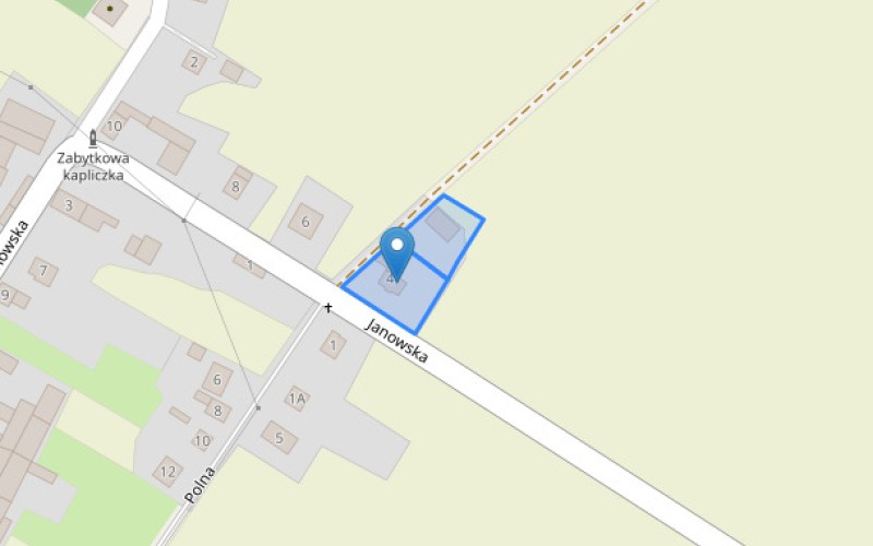 Dom w miejscowości Cyprzanów, Janowska 4 (śląskie). Działki numer: 466/3, 466/4. Domy. Janowska 4, 47-480, Cyprzanów, (woj. śląskie)