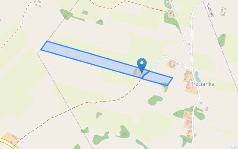 Dom w miejscowości Trzcianka, Trzcianka 9 (podlaskie). Działki numer: 33, 32. Domy. Trzcianka 9, 16-406, Trzcianka, (woj. podlaskie)