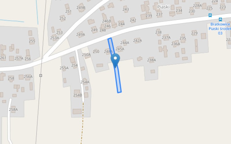 Grunt w miejscowości Bratkowice, Bratkowice (podkarpackie). Działka numer: 4401/1. Działki i grunty. Bratkowice, 36-055, Bratkowice, (woj. podkarpackie)