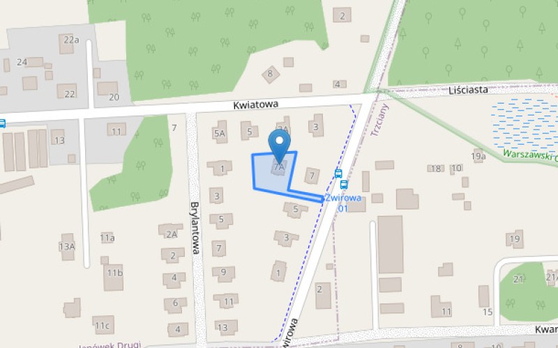 Dom w miejscowości Janówek Drugi, Żwirowa 7A (mazowieckie). Działka numer: 101/20. Domy. Żwirowa 7A, 05-101, Janówek Drugi, (woj. mazowieckie)