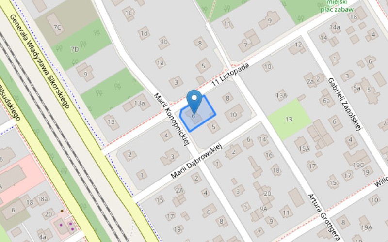 Dom w miejscowości Józefów, 11 Listopada 6 (mazowieckie). Działka numer: 234. Domy. 11 Listopada 6, 05-410, Józefów, (woj. mazowieckie)