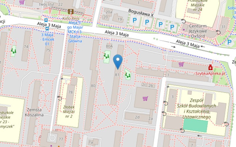Mieszkanie w miejscowości Słupsk, Aleja 3-go Maja 81/13 (pomorskie). Mieszkania. Aleja 3-go Maja 81/13, 76-200, Słupsk, (woj. pomorskie)