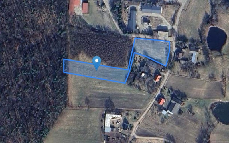 Grunt w miejscowości Radusz, Radusz (pomorskie). Działka numer: 190/9. Działki i grunty. Radusz, 77-140, Radusz, (woj. pomorskie)