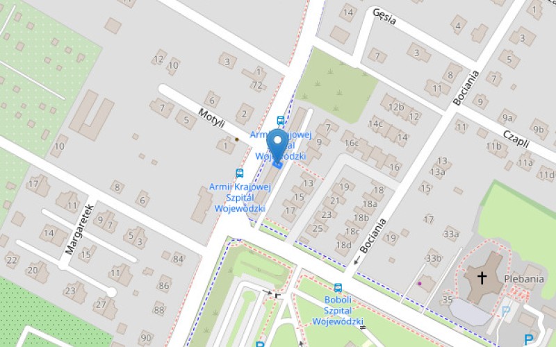 Miejsce postojowe w miejscowości Bielsko-Biała, Armii Krajowej (śląskie). Garaże i miejsca postojowe. Armii Krajowej, 43-316, Bielsko-Biała, (woj. śląskie)