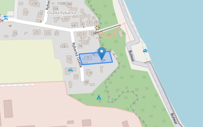 Dom w miejscowości Gdynia, Osada Rybacka 9A (pomorskie). Działka numer: 1710. Domy. Osada Rybacka 9A, 81-108, Gdynia, (woj. pomorskie)