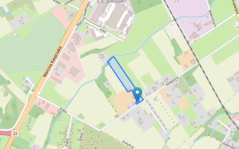 Dom w miejscowości Gorzów Wielkopolski, Podgórna 46 (lubuskie). Działki numer: 1137, 1136/1. Domy. Podgórna 46, 66-400, Gorzów Wielkopolski, (woj. lubuskie)