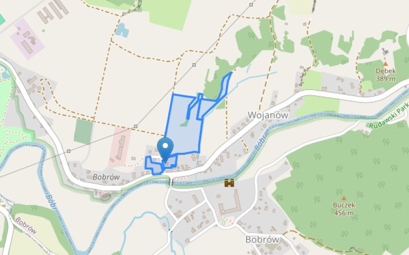 Dom w miejscowości Wojanów, Wojanów 37 (dolnośląskie). Działki numer: 109/3, 106/2, 108/1, 121/4, 109/4. Domy. Wojanów 37, 58-500, Wojanów, (woj. dolnośląskie)