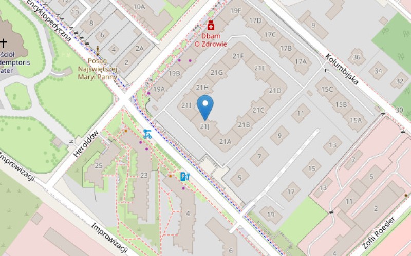 Mieszkanie w miejscowości Warszawa, Heroldów 21J/7 (mazowieckie). Mieszkania. Heroldów 21J/7, 01-991, Warszawa, (woj. mazowieckie)