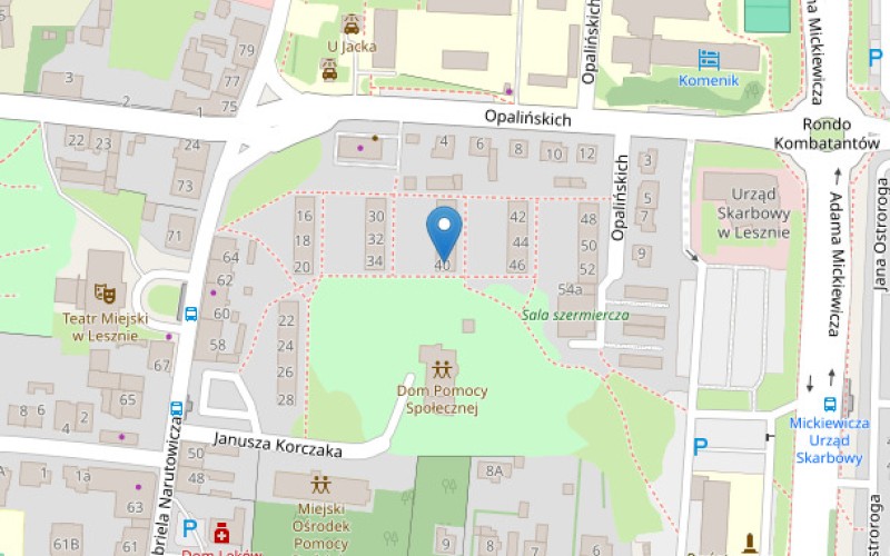 Mieszkanie w miejscowości Leszno, Opalińskich 40/5 (wielkopolskie). Mieszkania. Opalińskich 40/5, 64-100, Leszno, (woj. wielkopolskie)