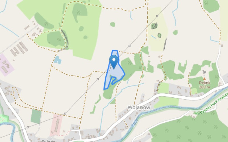 Grunt w miejscowości Wojanów, Wojanów (dolnośląskie). Działka numer: 121/1. Działki i grunty. Wojanów, 58-500, Wojanów, (woj. dolnośląskie)