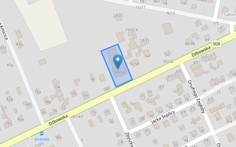 Nieruchomość komercyjna w miejscowości Częstochowa, Dźbowska (śląskie). Nieruchomości komercyjne. Dźbowska, 42-202, Częstochowa, (woj. śląskie)