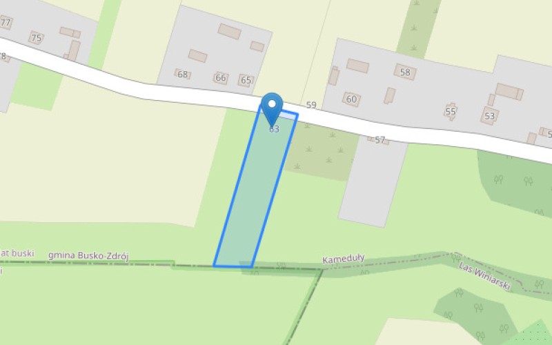 Dom w miejscowości Kameduły, Kameduły 63 (świętokrzyskie). Działka numer: 111. Domy. Kameduły 63, 28-100, Kameduły, (woj. świętokrzyskie)