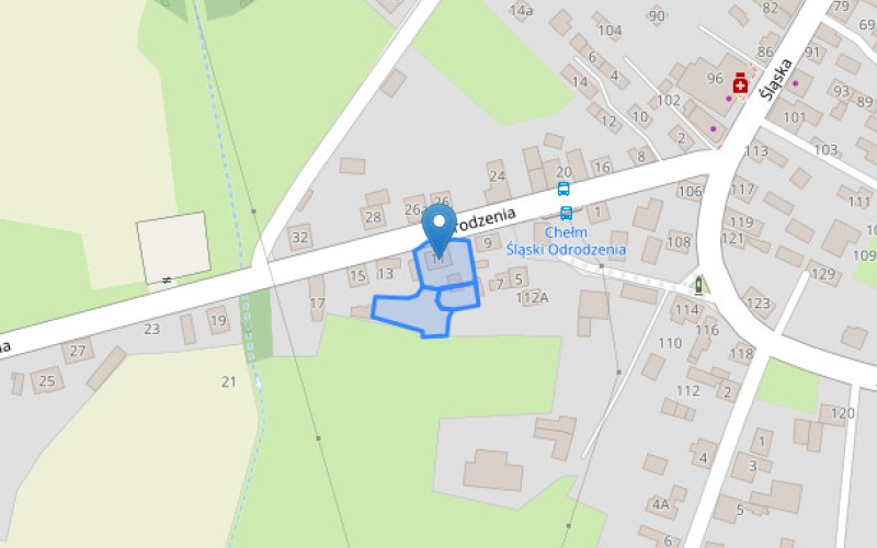 Dom w miejscowości Błędów, Odrodzenia 11 (śląskie). Działki numer: 479, 475, 476. Domy. Odrodzenia 11, 41-403, Błędów, (woj. śląskie)