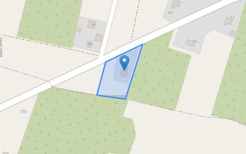 Dom w miejscowości Skwirzowa, Skwirzowa 47 (świętokrzyskie). Działka numer: 190. Domy. Skwirzowa 47, 27-670, Skwirzowa, (woj. świętokrzyskie)