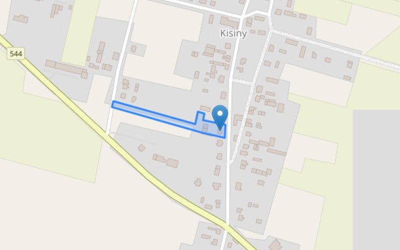 Dom w miejscowości Kisiny, Kisiny 12 (warmińsko-mazurskie). Działka numer: 724. Domy. Kisiny 12, 13-200, Kisiny, (woj. warmińsko-mazurskie)