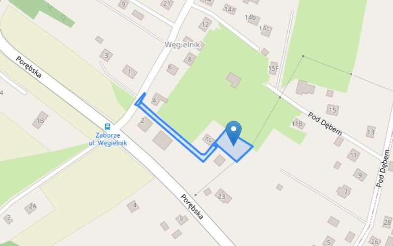 Grunt w miejscowości Zaborze, Węgielnik (małopolskie). Działki numer: 272/13, 272/31, 273/7, 273/8. Działki i grunty. Węgielnik, 32-600, Zaborze, (woj. małopolskie)