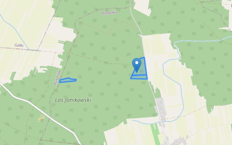 Grunt w miejscowości Brogowa, Brogowa (mazowieckie). Działki numer: 1449, 1450, 1203. Działki i grunty. Brogowa, 26-411, Brogowa, (woj. mazowieckie)