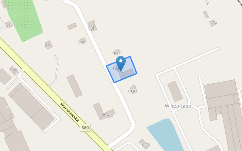 Dom w miejscowości Rypin, Warszawska 103 (kujawsko-pomorskie). Działka numer: 1218/5. Domy. Warszawska 103, 87-500, Rypin, (woj. kujawsko-pomorskie)