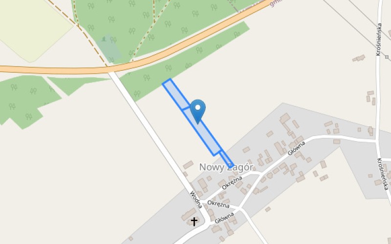 Grunt w miejscowości Nowy Zagór, Nowy Zagór (lubuskie). Działki numer: 133/7, 133/6, 133/11. Działki i grunty. Nowy Zagór, 66-600, Nowy Zagór, (woj. lubuskie)