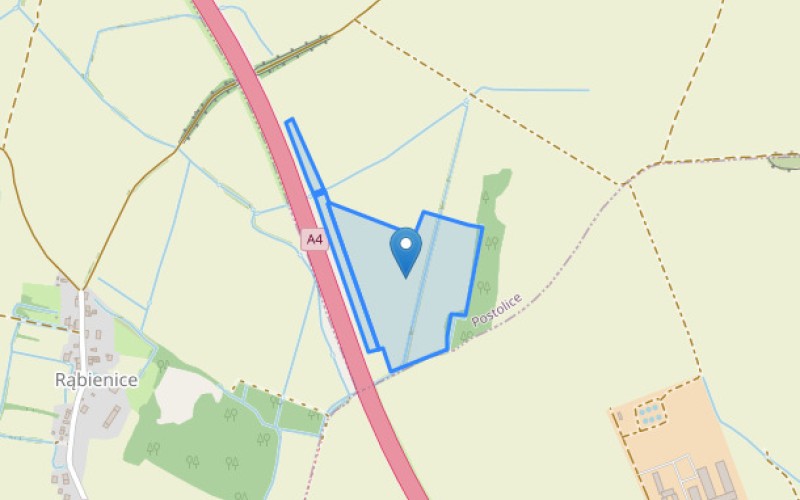 Grunt w miejscowości Postolice, Postolice (dolnośląskie). Działki numer: 19/5, 213/3, 20/9, 20/10. Działki i grunty. Postolice, 59-430, Postolice, (woj. dolnośląskie)