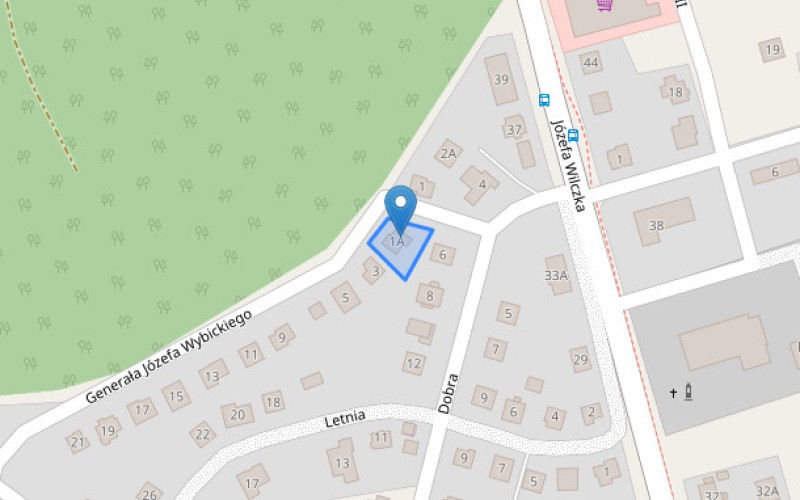Dom w miejscowości Luzino, Generała Józefa Wybickiego 1A (pomorskie). Działka numer: 1307. Domy. Generała Józefa Wybickiego 1A, 84-242, Luzino, (woj. pomorskie)