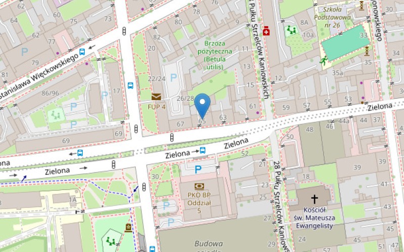 Mieszkanie w miejscowości Łódź, Zielona 65/15 (łódzkie). Mieszkania. Zielona 65/15, 90-749, Łódź, (woj. łódzkie)