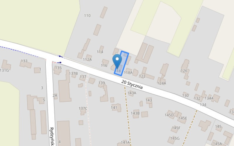 Dom w miejscowości Pabianice, 20 Stycznia 118 (łódzkie). Działka numer: 32/3. Domy. 20 Stycznia 118, 95-200, Pabianice, (woj. łódzkie)