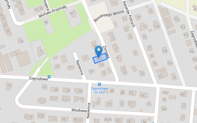 Dom w miejscowości Zamość, Zimowa 8 (lubelskie). Działka numer: 447. Domy. Zimowa 8, 22-400, Zamość, (woj. lubelskie)