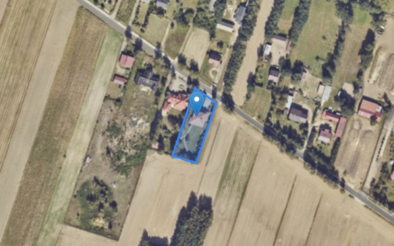 Dom w miejscowości Lisiec Wielki, Makowa 28 (wielkopolskie). Działka numer: 308/1. Domy. Makowa 28, 62-571, Lisiec Wielki, (woj. wielkopolskie)