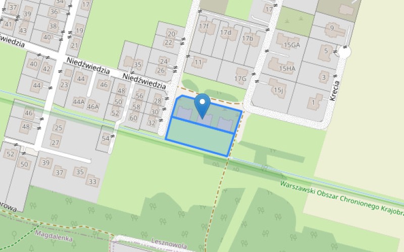 Dom w miejscowości Lesznowola, Wilcza (mazowieckie). Działki numer: 294/38, 294/36. Domy. Wilcza, 05-506, Lesznowola, (woj. mazowieckie)