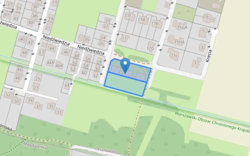 Dom w miejscowości Lesznowola, Wilcza (mazowieckie). Działki numer: 294/38, 294/36. Domy. Wilcza, 05-506, Lesznowola, (woj. mazowieckie)