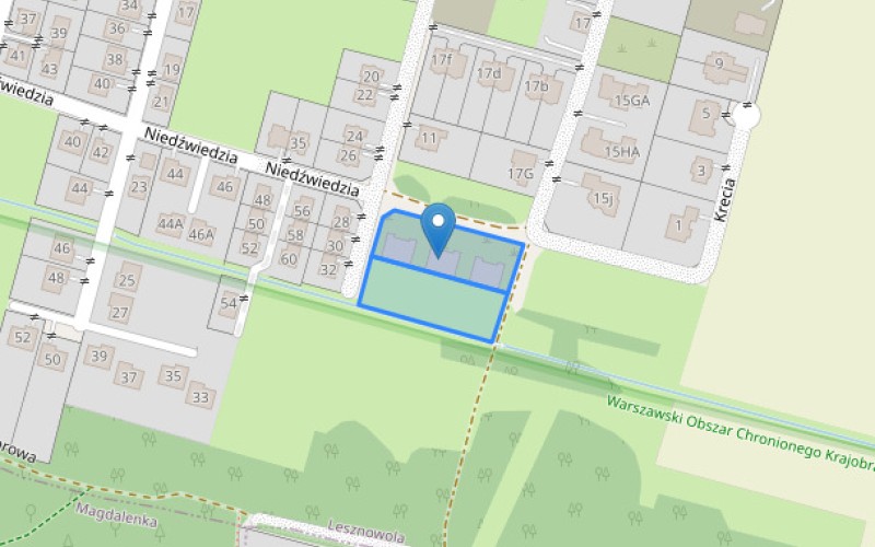 Dom w miejscowości Lesznowola, Wilcza (mazowieckie). Działki numer: 294/38, 294/36. Domy. Wilcza, 05-506, Lesznowola, (woj. mazowieckie)