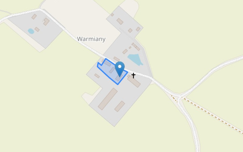 Dom w miejscowości Warmiany, Warmiany 7,8 (warmińsko-mazurskie). Działka numer: 66/5. Domy. Warmiany 7,8, 11-230, Warmiany, (woj. warmińsko-mazurskie)