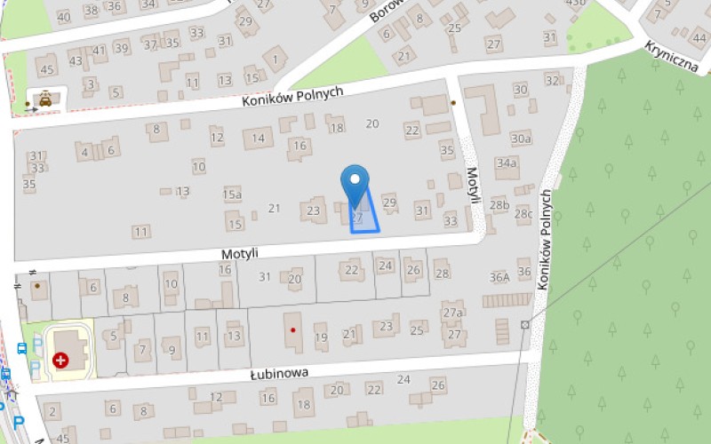 Dom w miejscowości Katowice, Motyli 27 (śląskie). Działka numer: 123/2. Domy. Motyli 27, 40-646, Katowice, (woj. śląskie)