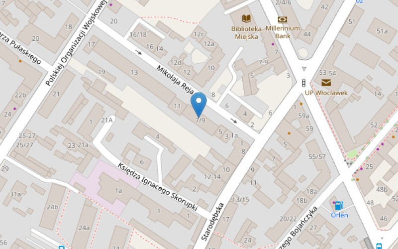 Mieszkanie w miejscowości Włocławek, Mikołaja Reja 7/9/17 (kujawsko-pomorskie). Mieszkania. Mikołaja Reja 7/9/17, 87-800, Włocławek, (woj. kujawsko-pomorskie)